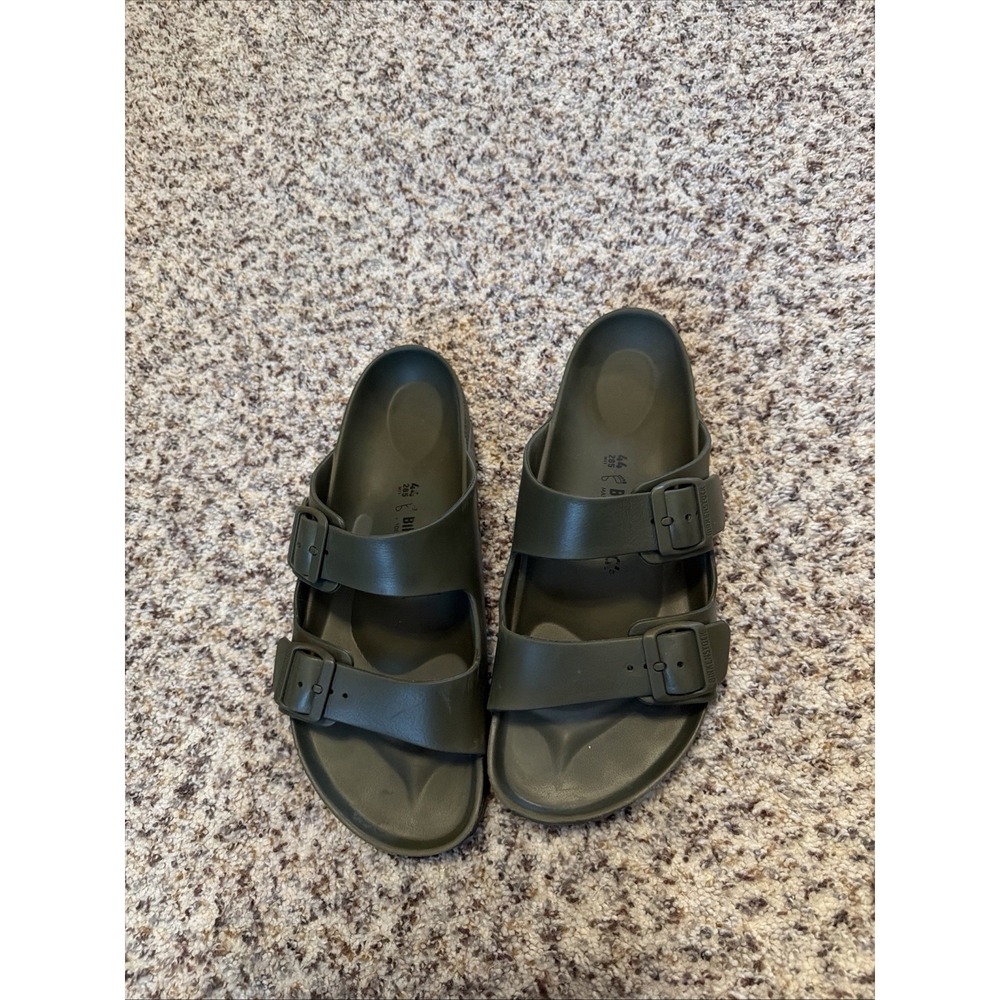 Birkenstock New Matte Olive Green Double Strap/Buckle Sandals Sz44 EU 12-12.5 US